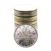 Image 1 : Roll of (20) Brilliant Uncirculated 1966 Canadian Silver Dollar Coins
