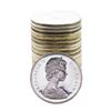 Image 2 : Roll of (20) Brilliant Uncirculated 1966 Canadian Silver Dollar Coins