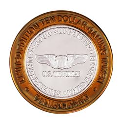 .999 Silver Palms Casino Las Vegas, NV $10 Casino Limited Edition Gaming Token