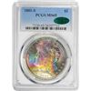 Image 2 : 1881-S $1 Morgan Silver Dollar Coin PCGS MS65 CAC Amazing Toning