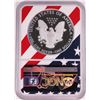 Image 2 : 2018-W $1 Proof American Silver Eagle Coin NGC PF69 Ultra Cameo Congratulations Flag