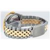 Image 6 : Rolex Men's Two Tone Steel & Gold Black Diamond String & Sapphire Datejust Wristwatch