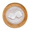 Image 1 : .999 Fine Silver Flamingo Las Vegas, Nevada $10 Limited Edition Gaming Token