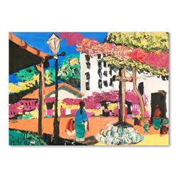 Paul Blaine Henrie (1932-1999) "Afternoon On Olivera St" Original Oil On Canvas