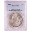 Image 1 : 1889 $1 Morgan Silver Dollar Coin PCGS MS63