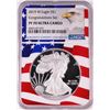 Image 1 : 2019-W $1 Proof American Silver Eagle Coin NGC PF70 Ultra Cameo Congratulations Flag