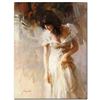 Image 1 : Pino (1939-2010) "White Rhapsody" Limited Edition Giclee on Canvas