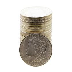 Roll of (20) Brilliant Uncirculated 1921 $1 Morgan Silver Dollar Coins