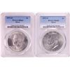 Image 1 : Lot of (2) 1971-S Eisenhower Silver Dollar Coins PCGS MS65