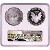Image 2 : 1995 $1 American Silver Eagle Coin Set NGC MS69/PF69 Ultra Cameo