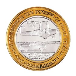 .999 Silver McCarran International Airport Las Vegas, NV $10 Limited Gaming Token