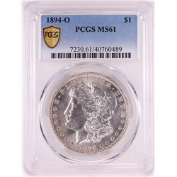 1894-O $1 Morgan Silver Dollar Coin PCGS MS61