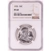 Image 1 : 1955 Proof Franklin Half Dollar Coin NGC PF69