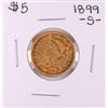 Image 1 : 1899-S $5 Liberty Head Half Eagle Gold Coin