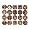 Image 2 : Mixed Lot of (20) .999 Silver Casino $10 Limited Edition Gaming Tokens