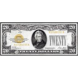 1928 $20 Gold Certificate Note