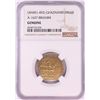 Image 1 : AH451-492 Ghaznavid Dinar A-1637 Ibrahim Gold Coin NGC Genuine