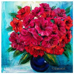 Yana Korobov "Sincere Relations" Original Acrylic On Canvas