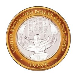 .999 Silver Luxor Las Vegas, Nevada $10 Casino Limited Edition Gaming Token