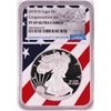 Image 1 : 2018-W $1 Proof American Silver Eagle Coin NGC PF69 Ultra Cameo Congratulations Flag