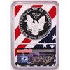 Image 2 : 2018-W $1 Proof American Silver Eagle Coin NGC PF69 Ultra Cameo Congratulations Flag