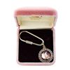Image 2 : 1987 Disney Rope Keychain Steamboat Willie 1/4 oz .999 Fine Silver Medal w/Box