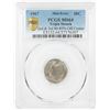Image 1 : 1967 Roosevelt Dime Coin Triple Struck Off Center ERROR PCGS MS64