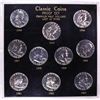 Image 1 : 1954-1963 Proof Franklin Half Dollar Coin Set