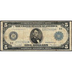 1914 $5 Federal Reserve Note Richmond