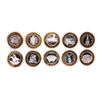 Image 2 : Mixed Lot of (10) .999 Silver Casino $10 Limited Edition Gaming Tokens