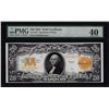 Image 1 : 1922 $20 Gold Certificate Note Fr.1187 PMG Extremely Fine 40