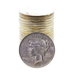 Roll of (20) 1922 $1 Peace Silver Dollar Coins