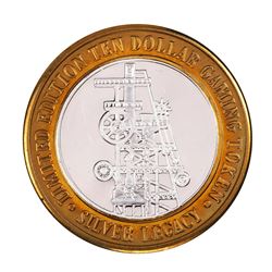 .999 Silver Silver Legacy Reno, Nevada $10 Casino Limited Edition Gaming Token