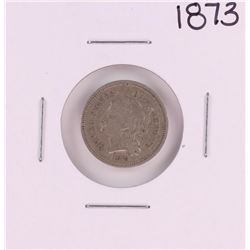 1873 Closed 3 Three Cent Nickel Coin