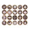 Image 2 : Mixed Lot of (20) .999 Silver Casino $10 Limited Edition Gaming Tokens