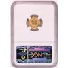 Image 2 : 1855 $1 Indian Princess Head Gold Dollar Coin NGC AU58