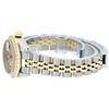 Image 7 : Rolex Ladies Two Tone Steel & Gold Pink MOP Emerald String Diamond Datejust Wristwatch
