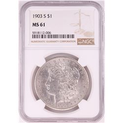 1903-S $1 Morgan Silver Dollar Coin NGC MS61