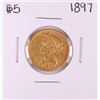Image 1 : 1897 $5 Liberty Head Half Eagle Gold Coin
