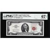 Image 1 : 1963 $2 Legal Tender STAR Note Fr.1513* PMG Superb Gem Uncirculated 67EPQ