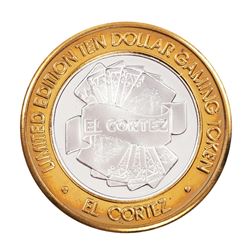 .999 Fine Silver El Cortez Hotel & Casino Las Vegas $10 Limited Edition Gaming Token