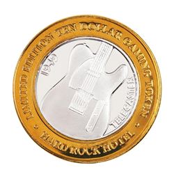 .999 Silver Hard Rock Hotel & Casino Las Vegas, NV $10 Limited Edition Gaming Token