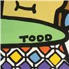 Image 2 : Todd Goldman "Breakfast In Bed" Original Acrylic On Canvas