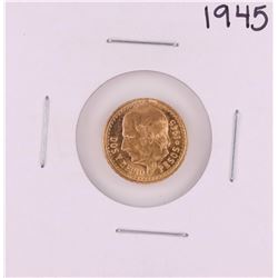 1945 Mexico Dos Y Medio Pesos Gold Coin