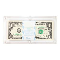 Pack of (100) 2006 $1 Federal Reserve STAR Notes San Francisco