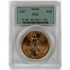 Image 1 : 1927 $20 St. Gaudens Double Eagle Gold Coin PCGS MS62 Old Green Holder