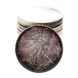 Lot of (13) Brilliant Uncirculated Mixed Date $1 American Silver Eagle Coins