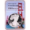 Image 1 : 2019-S $1 Proof American Silver Eagle Coin NGC PF70 Ultra Cameo Bridge Core