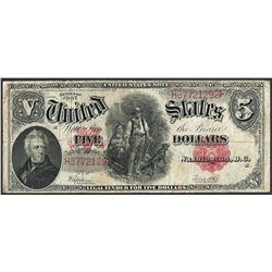 1907 $5 Woodchopper Legal Tender Note