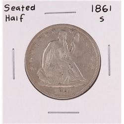 1861-S Seated Liberty Half Dollar Coin
